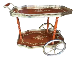Mid 20th Century Italian or Hollywood Regency Style Bar Cart