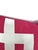 Not Yet Made - Made To Order Dark Pink Basket Woven White Ribbon Embellished Pillow Cover For Sale - Image 5 of 6