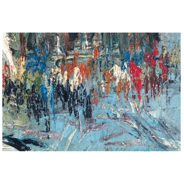 Mid 20th Century France Opera House Oil on Canvas Abstract Painting ...