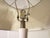 2010s Jamie Young Cream "Ribbon" Ceramic Lamp and Linen Shade For Sale - Image 5 of 5