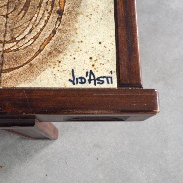 Mid-Century Tiled Coffee Table by Jean Dasti, 1960s For Sale - Image 6 of 13