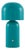 Umbra Accent Table Lamp Turquoise 10"H x 5"W x 5"D For Sale