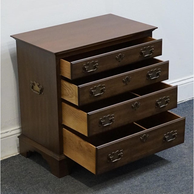 Wood Pennsylvania House Solid Walnut Traditional Style 23" Chairside Chest / Accent End Table For Sale - Image 7 of 12