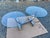 Chrome MCM Vintage Post Modern Tubular Steel & Beveled Glass Two Tier Coffee Table For Sale - Image 8 of 12