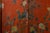 Asian Four-Panel Red and Black Floor Screen With Decorations For Sale - Image 4 of 6