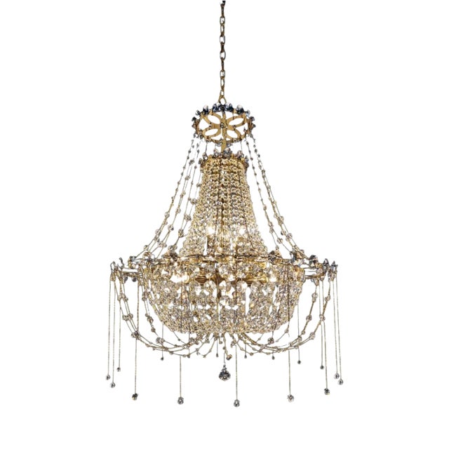 Collection Regina Di Cristallo Chandelier in Premium Crystals by Jago For Sale