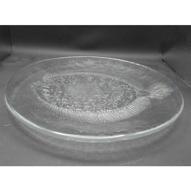Vintage Kosta Boda Sweden Party Marine Series Flounder Platter Serving Plate Scandinavian For Sale - Image 9 of 12
