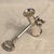 Hollywood Regency Vintage Godinger Silver Plated Skeleton Key Jigger/Bottle Opener and Skeleton Key Corkscrew-Set of 2 For Sale - Image 3 of 12