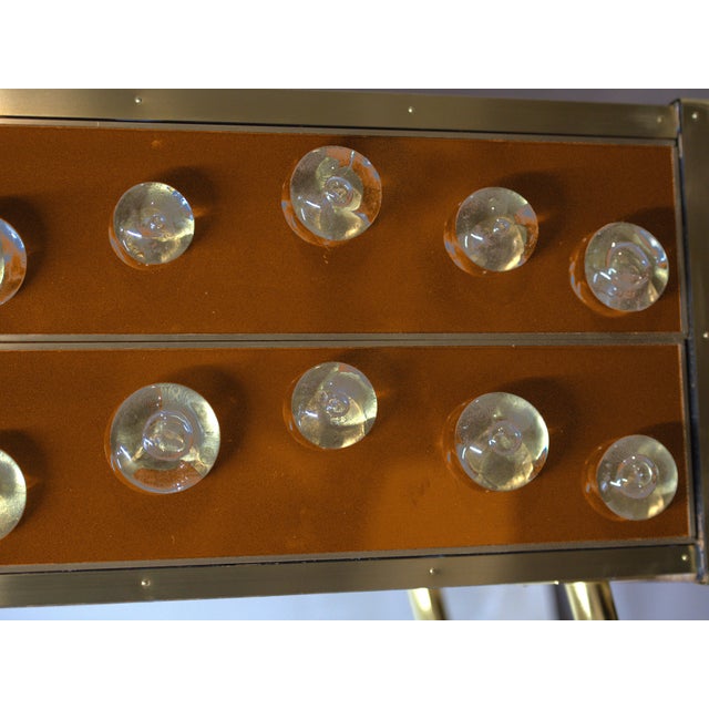 Not Yet Made - Made To Order Italian Sideboard in Brown Murano Glass and Brass from Justfurnituress SRL, 2020 For Sale - Image 5 of 6