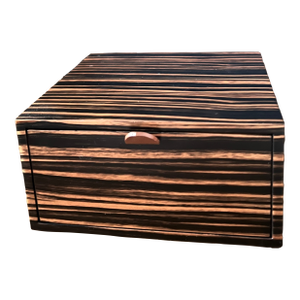 1990s Zebrawood-Style Decorative Box