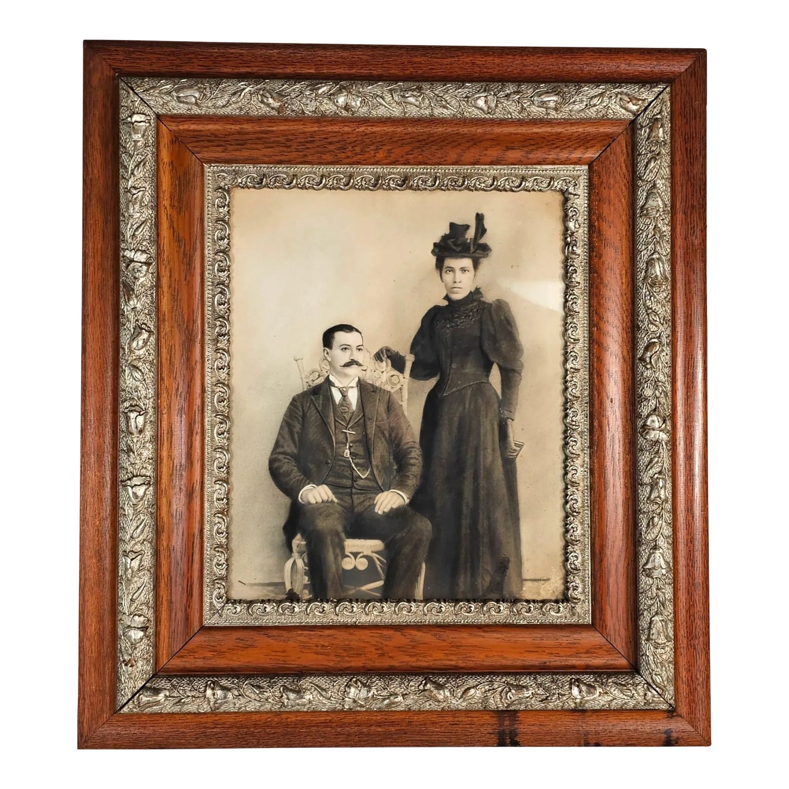 Antique Victorian 1880s Eastlake Ebonized Carved Picture