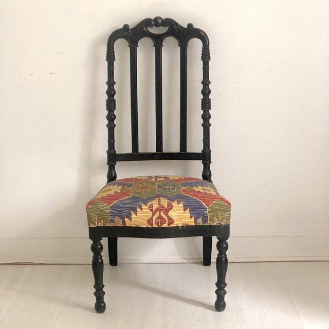 Napoleon III Side Chair in Beech For Sale - Image 3 of 8