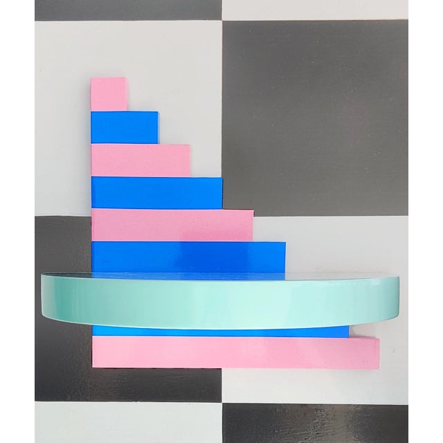 Contemporary Stripy Shelfie by Jakob Mizrahi For Sale - Image 3 of 6