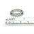 Silver Natural White Sapphire Ring Size 6.5 14k W Gold 4.32 TCW Certified For Sale - Image 8 of 9