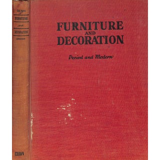 "The Book of Furniture and Decoration: Period and Modern" 1941 Aronson, Joseph For Sale