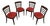 Art Deco Dining Chairs from Ton, Former Czechoslovakia, 1930s, Set of 4 For Sale