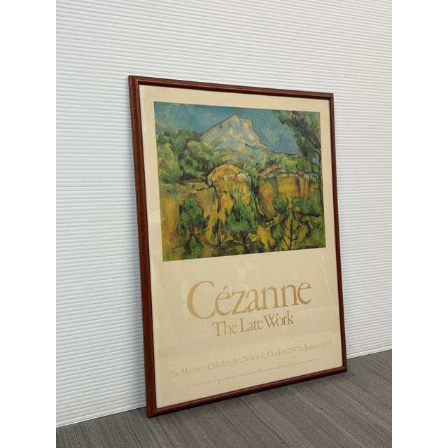 Modern Cézanne “The Late Work” Exhibition Poster From the Museum of Modern Art, New York, Framed For Sale - Image 3 of 12