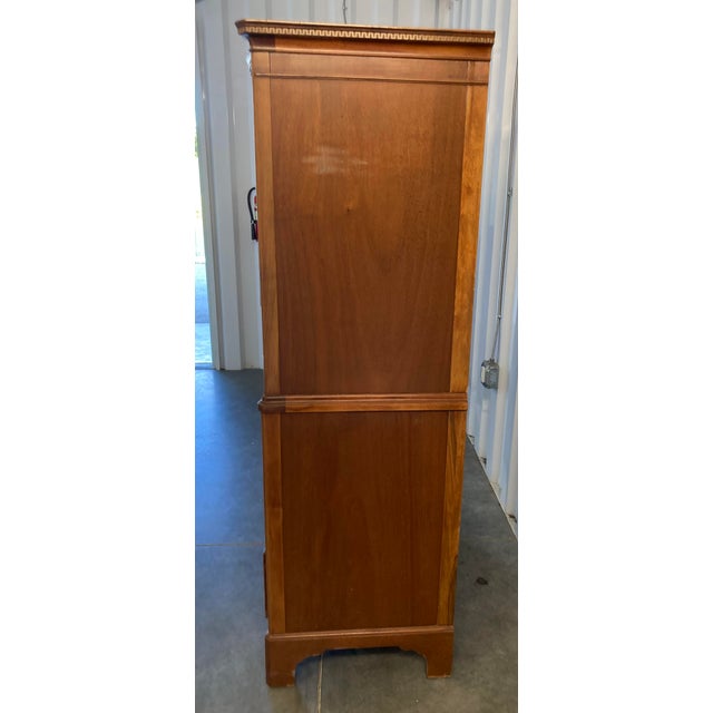 1970s Drexel Travis Court Serpentine Highboy Chest Drawers Dresser 1970s Drexel Travis Court Serpentine Highboy Chest Drawers Dresser