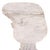 A striking French sculptural coffee table crafted entirely of marble, featuring a free-form organic top supported by two...