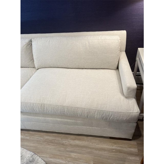 2020s Kravet Trinity Sofa in Off-White High Performance Chenille Fabric For Sale - Image 5 of 7