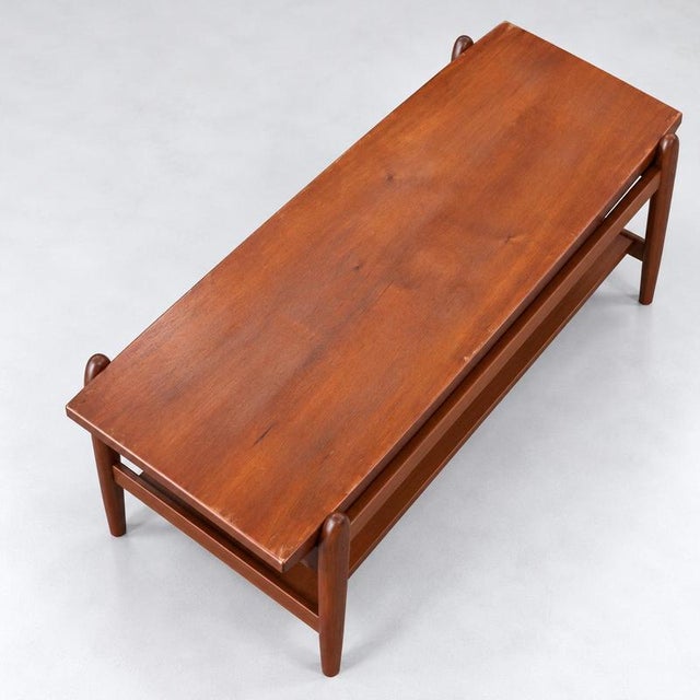 Vintage Teak Coffee Table For Sale - Image 5 of 7