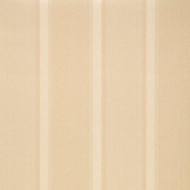 Contemporary Schumacher X Simply Lucera Stripe Wallpaper in Ivory For Sale - Image 3 of 3