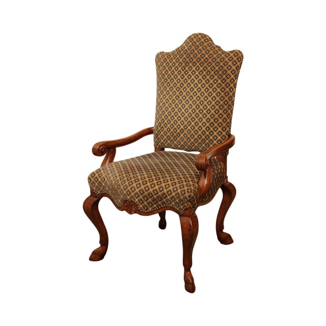 Italian Hoof Foot Upholstered Armchair For Sale - Image 13 of 13