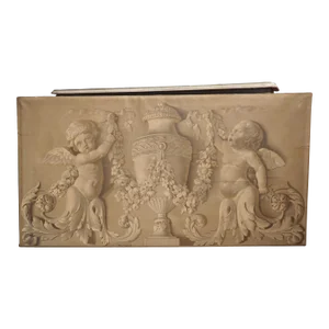 Antique French Neoclassical Grisaille Overdoor Painting, Circa 1815