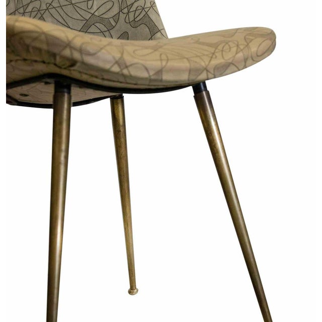 Metal Vintage Chairs, Italy, Mid-20th-Century, Set of 3 For Sale - Image 7 of 8