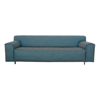 Grata 3-Seater Sofa in Petrol Blue Fabric from Rolf Benz For Sale
