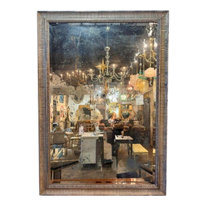 Jansen Design Distressed Eglomise’ Silver Leaf Mirrors