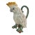 1991 Fitz and Floyd Sulfur Crested Cockatoo Palm Beach Majolica Style Pitcher For Sale