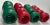 Vintage Green and Red Wooden Napkin Rings - Set of 16 For Sale - Image 4 of 5