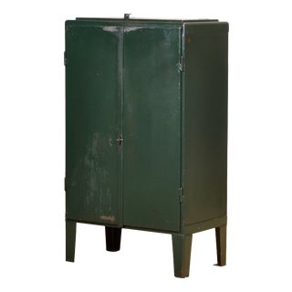 Industrial Iron Cabinet, 1970s For Sale