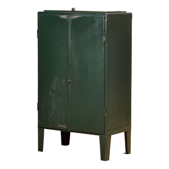Industrial Iron Cabinet, 1970s For Sale
