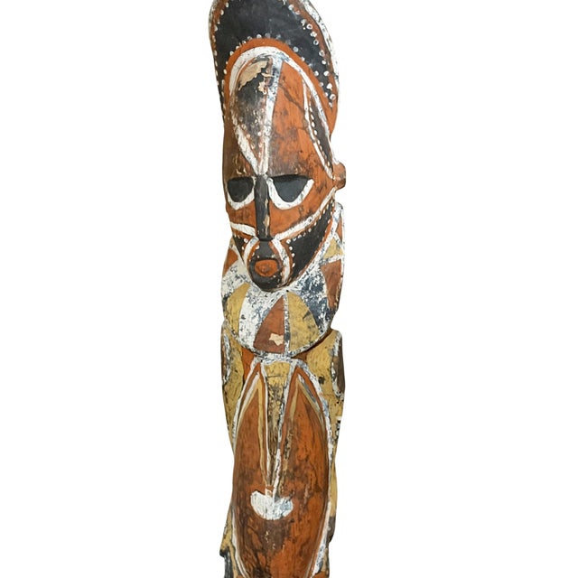 Vintage Standing Figure, Abelam People of the Sepik River-Tribes of Papau New Guinea For Sale - Image 9 of 13