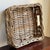 Greige Late-20th Century Thick Willow Storage Tray Basket For Sale - Image 8 of 11