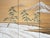 1960s 1960s Shōwa Era Japanese Silk Byobu Screen "Mountain Landscape With Pine Trees" For Sale - Image 5 of 18