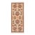 Shabby Chic Ziegler Tan/Rust Wool Runner Rug- 2'1'' X 4'10'' For Sale