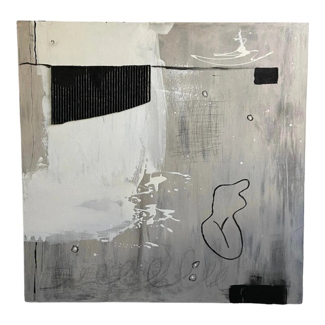 Modern Art Abstract on Canvas For Sale