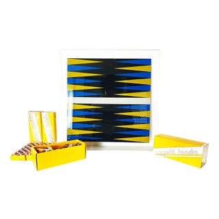 Chessboard Board Game from Antonella Fonda, 1970s, Set of 81 For Sale