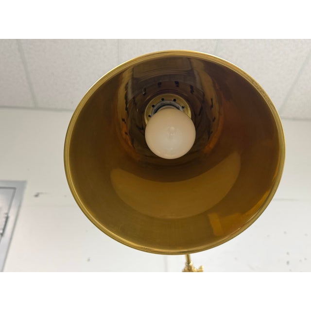 Metal Serena & Lily Claremont Brass Floor Lamp For Sale - Image 7 of 12