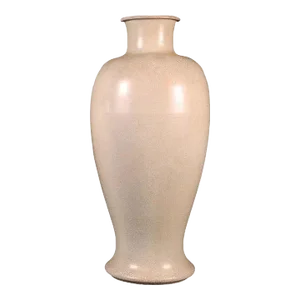 19th Century Chinese Porcelain Monochrome Crackle Glaze Baluster Shaped Vase