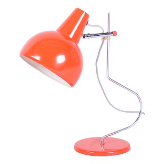 Mid-Century Modern Table Lamp in Chrome by J. Hůrka for Lidokov, Czech, 1960s For Sale
