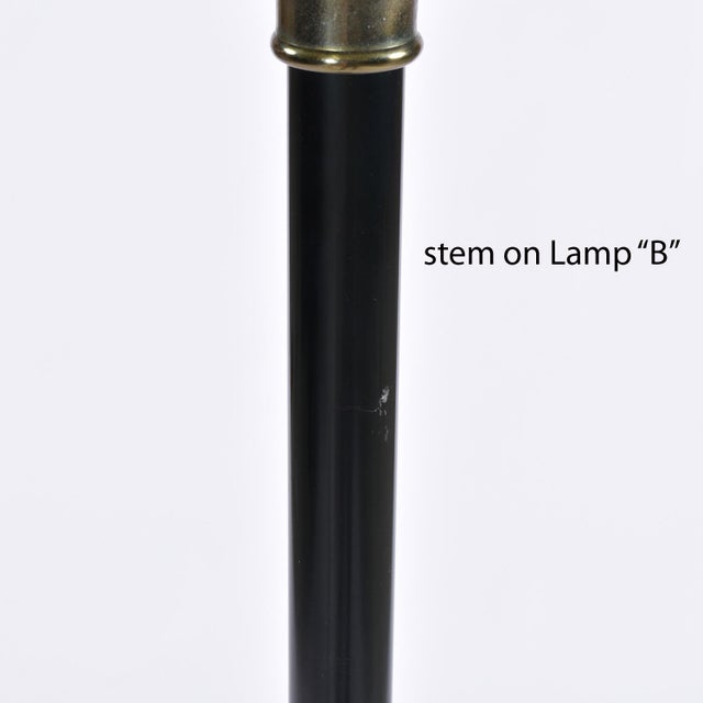 Pair of Art Deco Regency Greek Key Brass Chalice Stiffel Torchiere Floor Lamps Set For Sale - Image 12 of 13