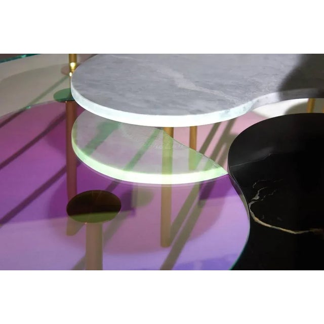 Brass Coffee Table by Sebastian Scherer, Set of 3 For Sale - Image 9 of 11