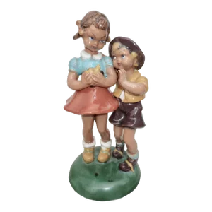 Italian Mid-Century Saca Terra Cotta Glazed Kids