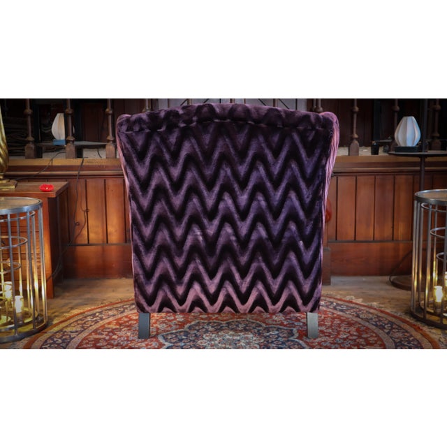 Textile Library Lounge Chair by John Sankey Moliere, 2010s For Sale - Image 7 of 18