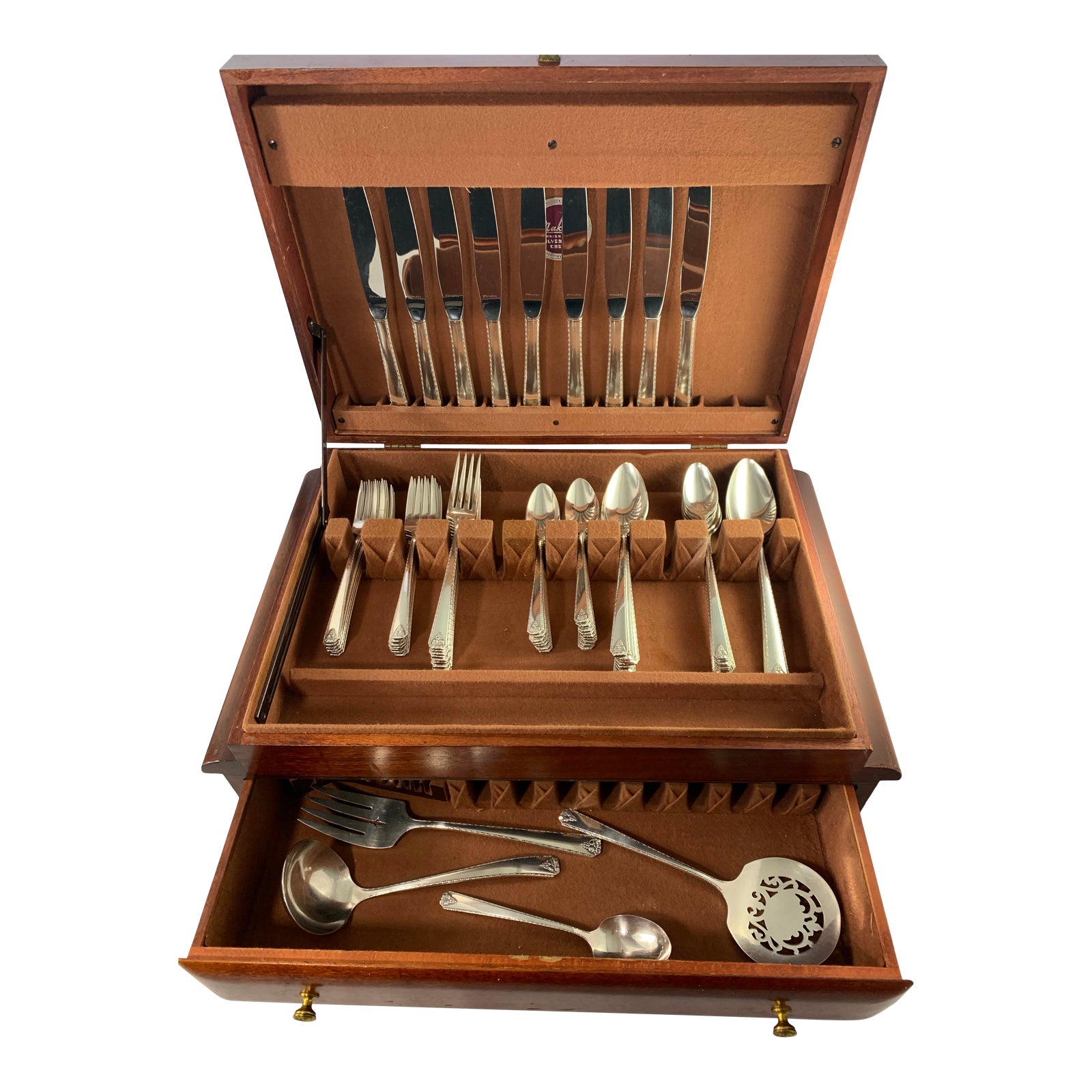 Vintage Bordeaux Oneida Prestige Silverplate Flatware 72 Piece Set