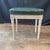 French Louis XVI Leather Stool Bench or Ottoman With Original Paint For Sale - Image 10 of 10